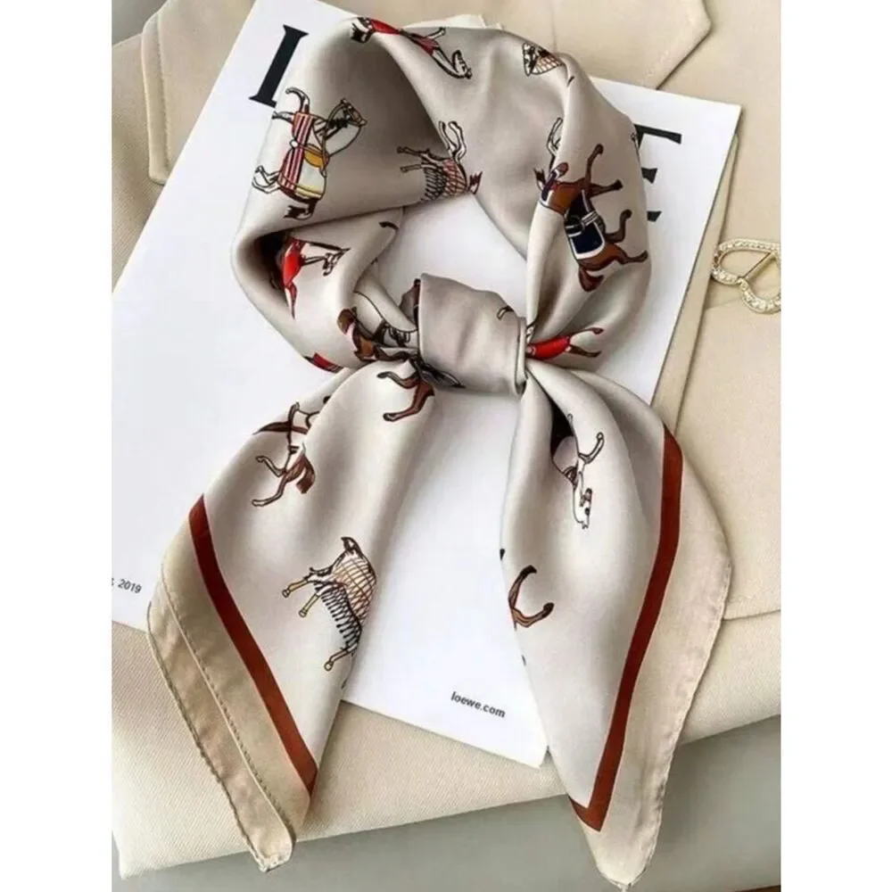 Neutral Beige Printed Scarf - Women Accessories R 499